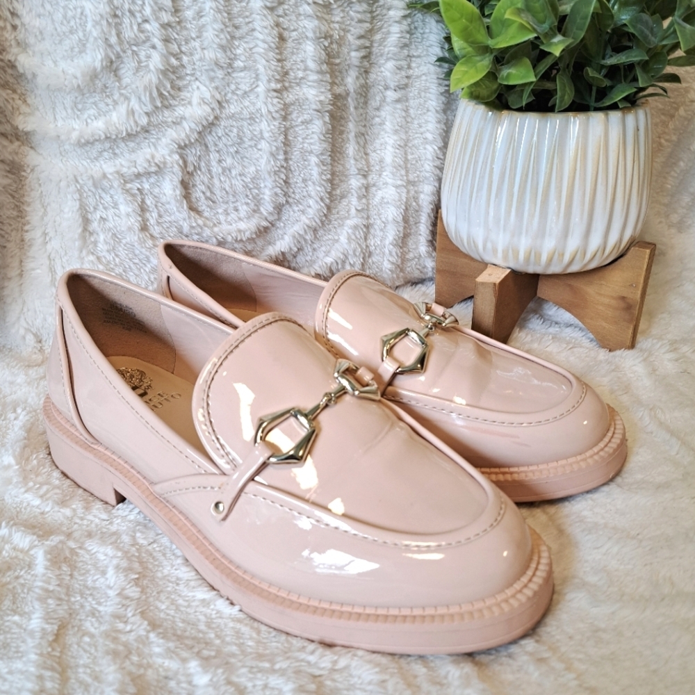 Vince Camuto Pink Patent Loafers
